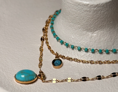 Fußkette TURQUOISE