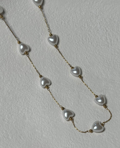 Kette PEARL HEART
