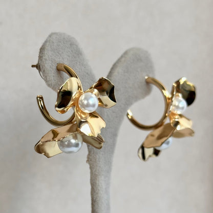 Ohrringe FLOWER HOOP