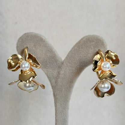 Ohrringe FLOWER HOOP