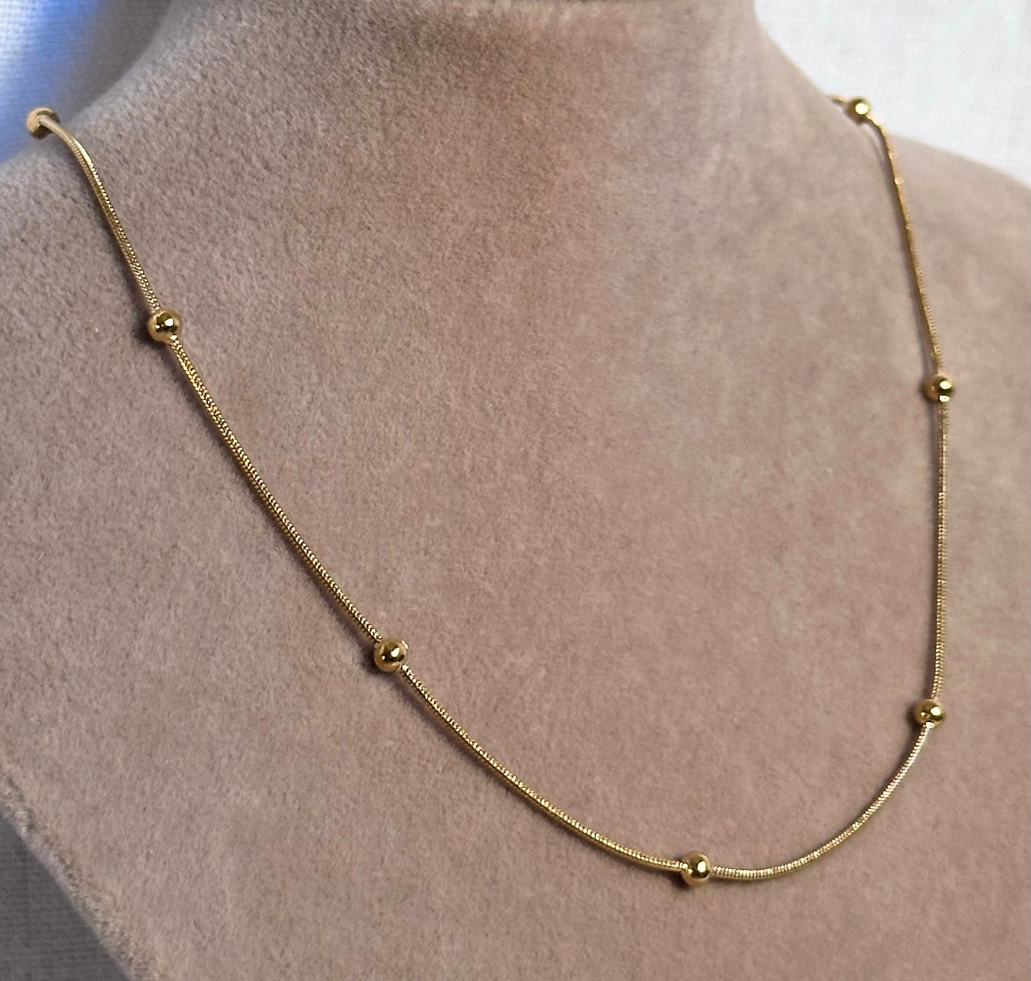 Kette FINE SNAKE DOTS