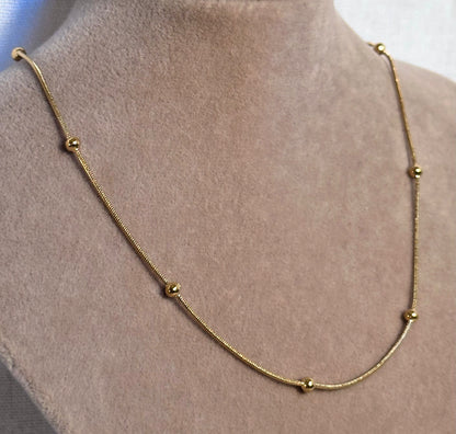 Kette FINE SNAKE DOTS