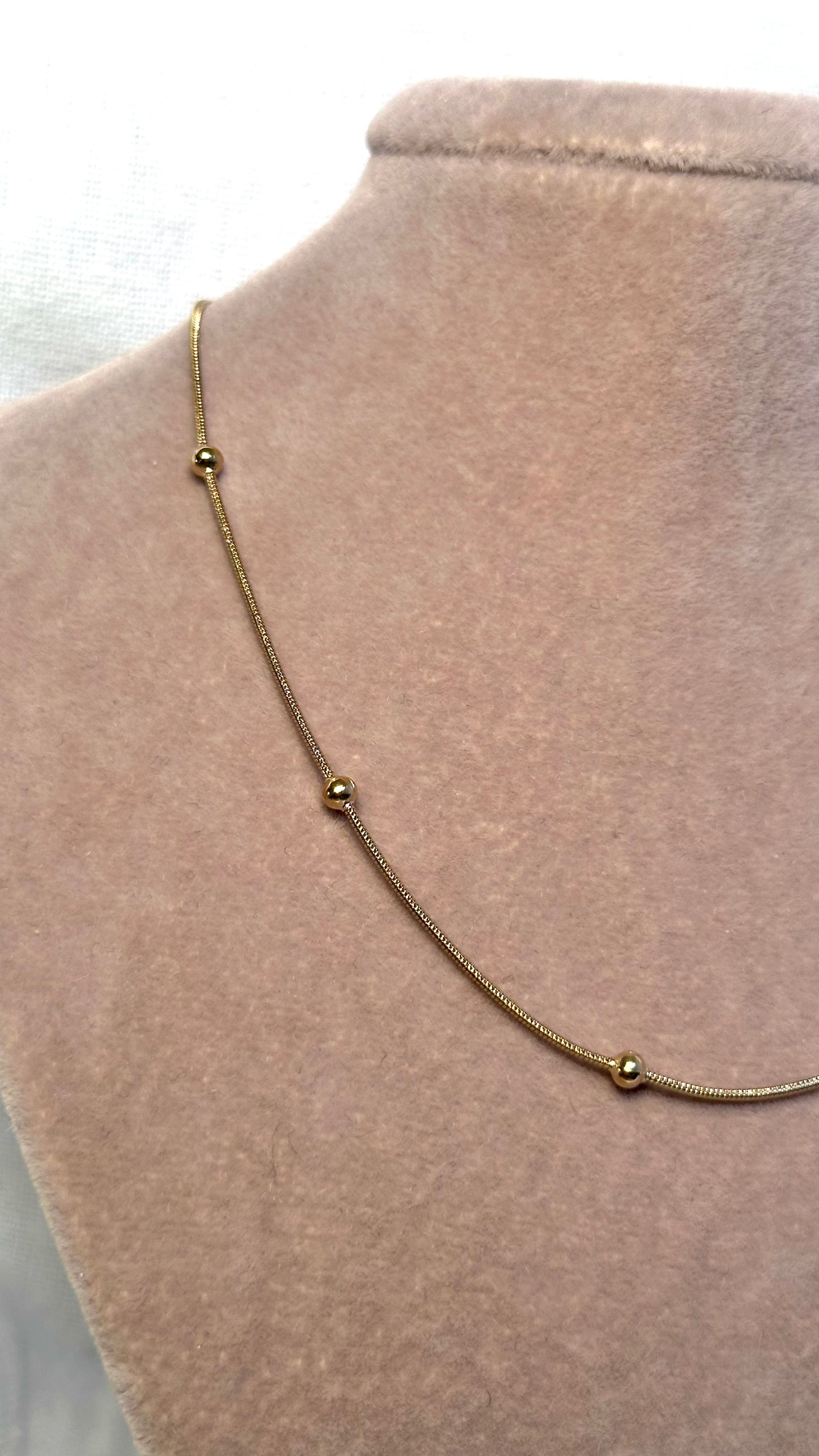 Kette FINE SNAKE DOTS