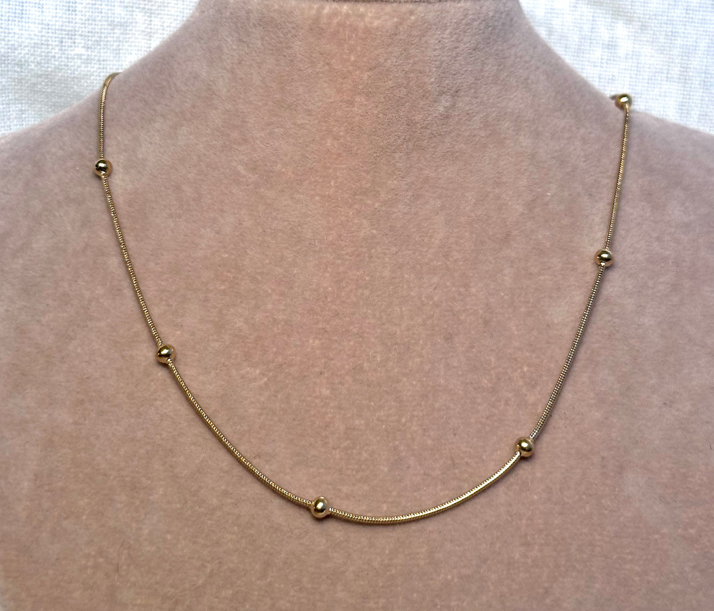 Kette FINE SNAKE DOTS