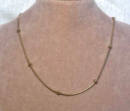 Kette FINE SNAKE DOTS