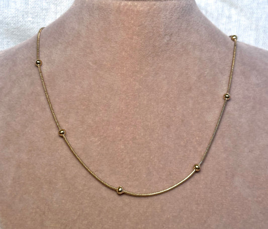 Kette FINE SNAKE DOTS