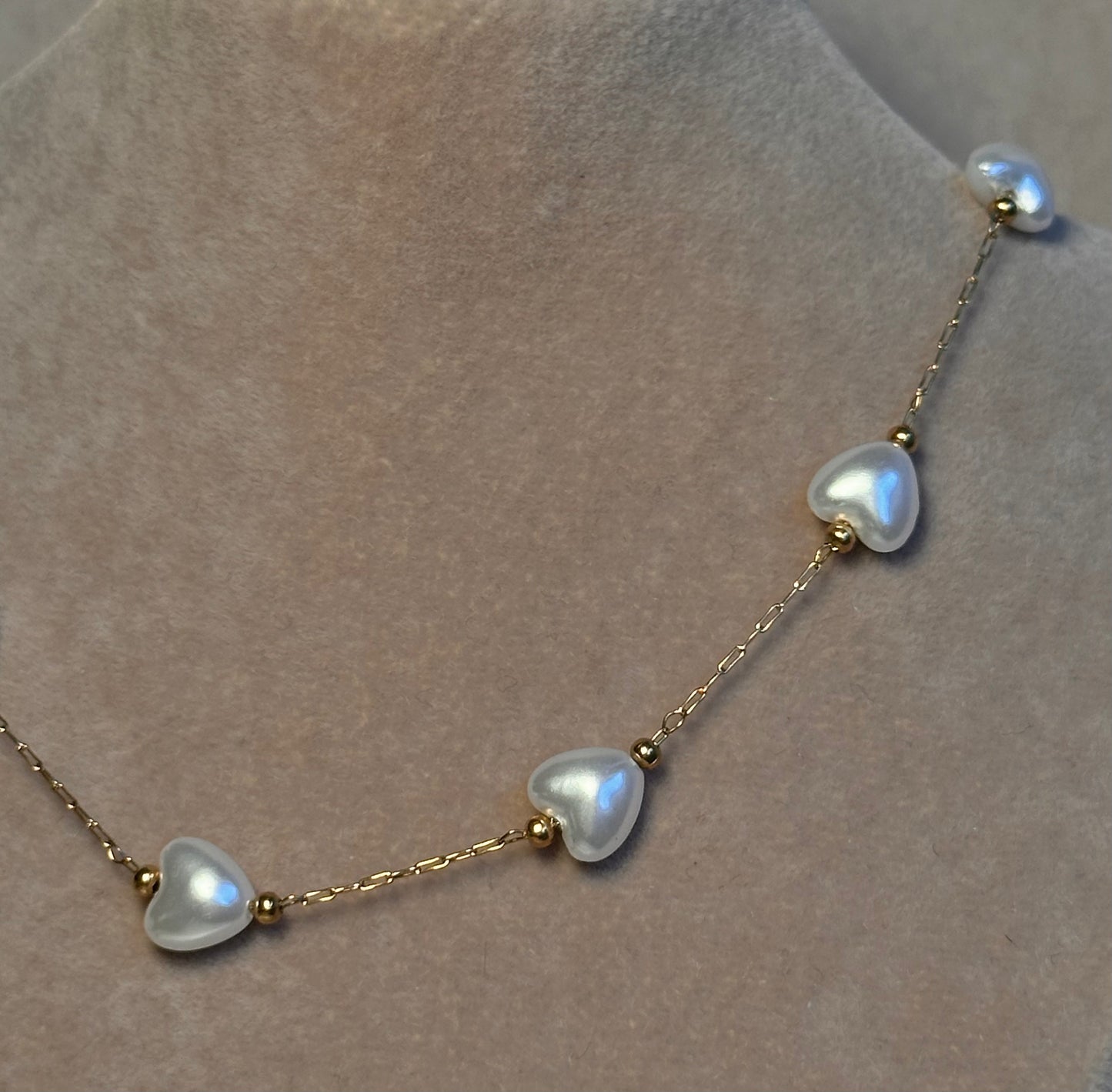 Kette PEARL HEART