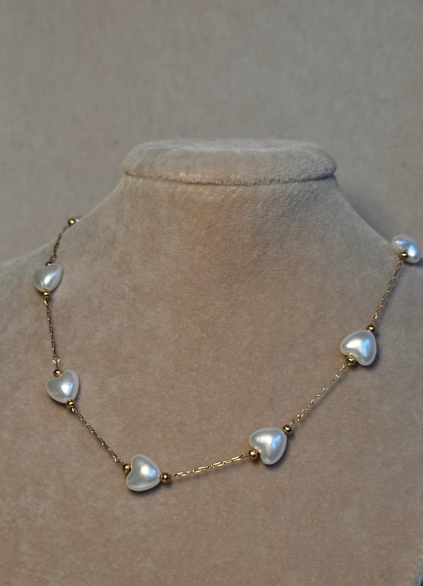 Kette PEARL HEART